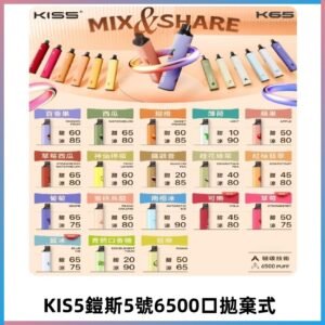 鎧斯KIS5一次性 6500口磁吸式 自由混搭拋棄式電子煙#18個口味#