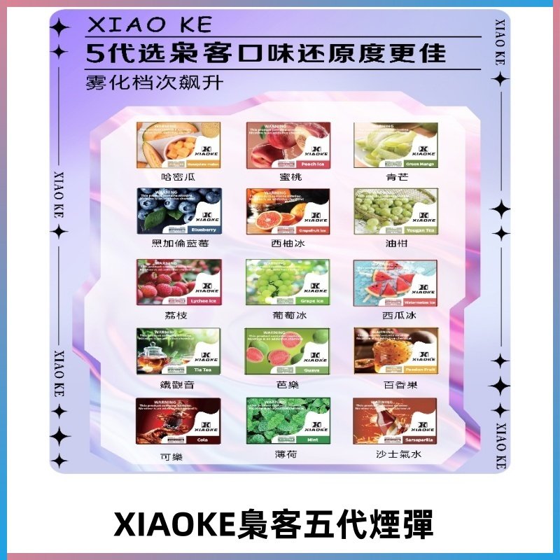 梟客五代煙彈|XIAOKE可替換式電子煙|通用Relx6代|ILIA五代主機